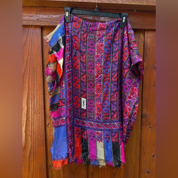 YSL colorful scarf - Picture 1 of 7